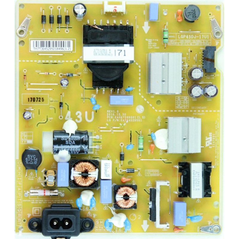 Scheda alimentazione TV LG EAX67209001